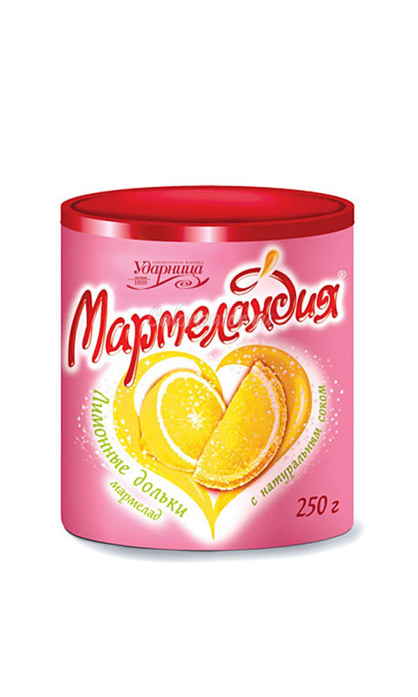 картинка Мармелад т.м. "Мармеландия" "Лимонные дольки" фас.1/250