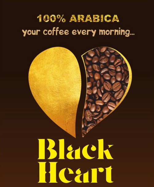 картинка Кофе Black Heart оптом стакан