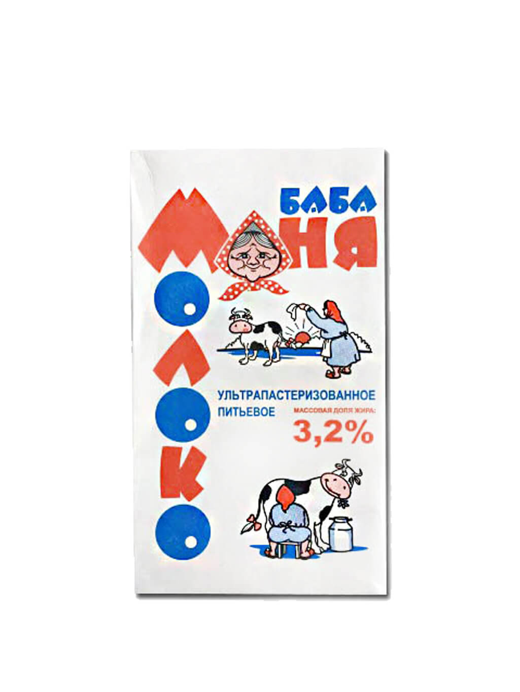 картинка Молоко ультрапастеризованное Баба Маня 3,2% 1 литр