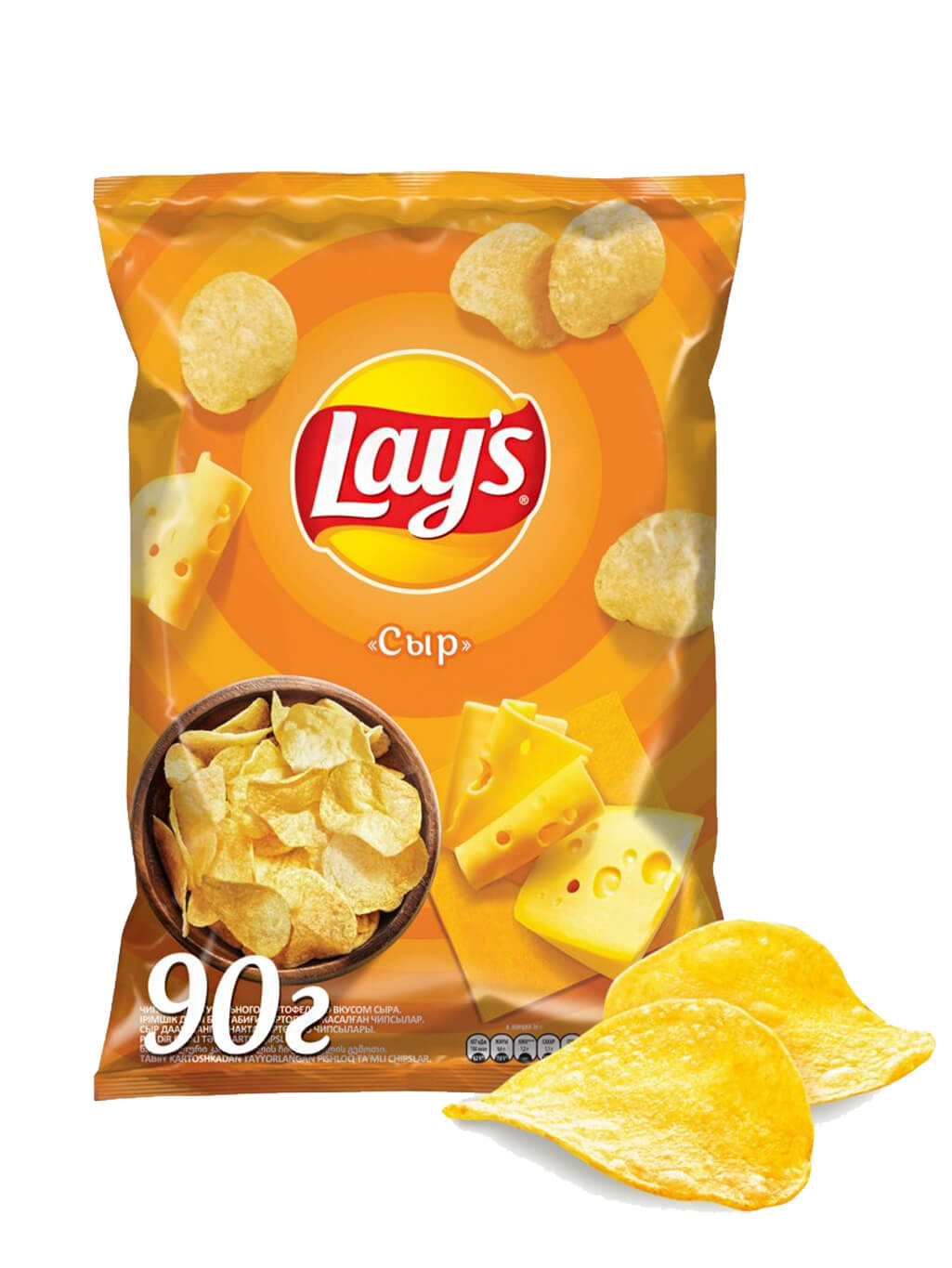 картинка Лэйс Lay's чипсы картофельные Сыр 90 гр