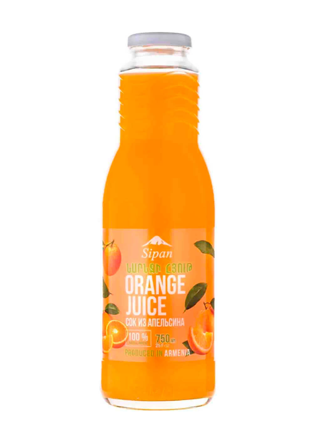 картинка Sipan Сипан Сок апельсиновый 750 мл бутылка стекло