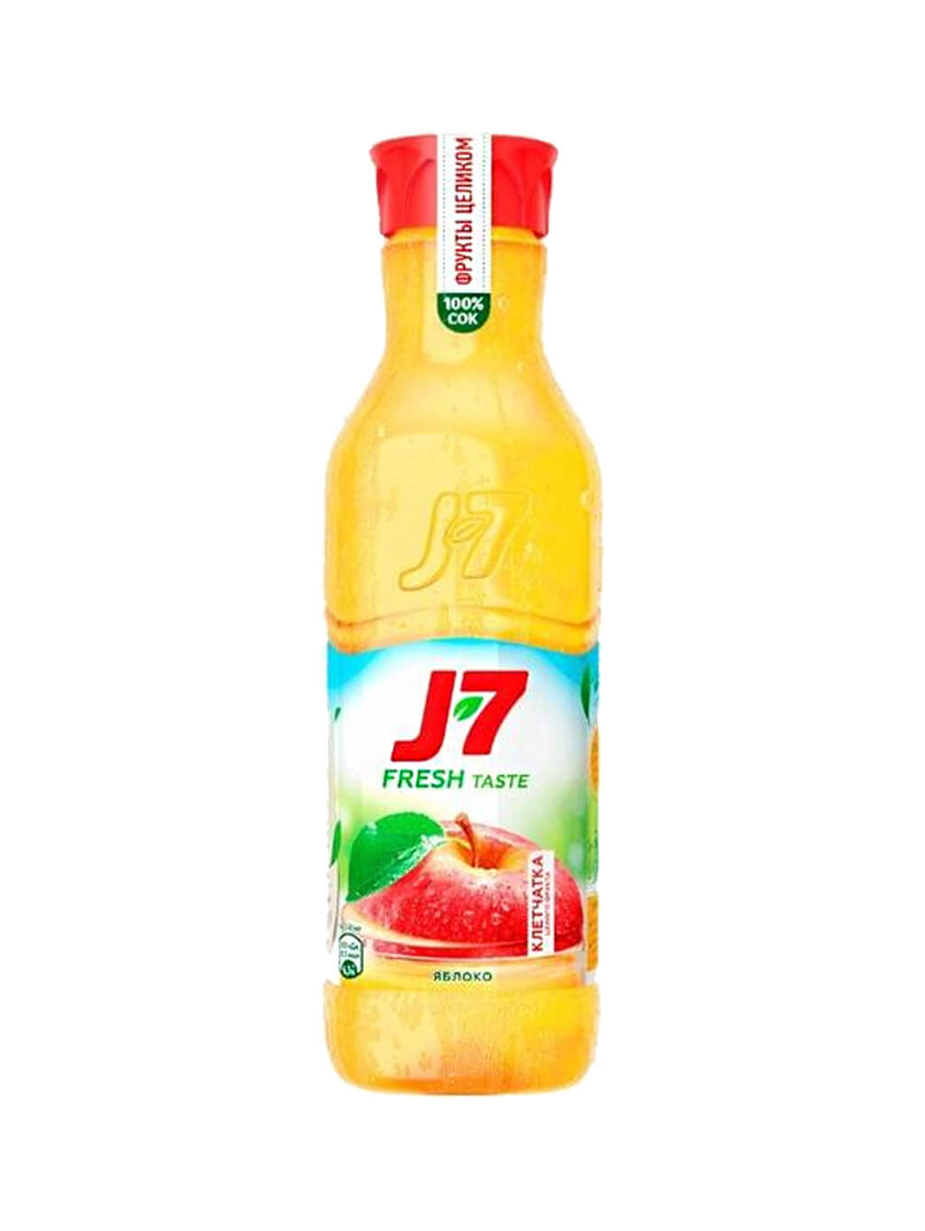 картинка Сок J7 Fresh taste Яблоко с клетчаткой с мякотью без сахара 0,85 л ПЭТ
