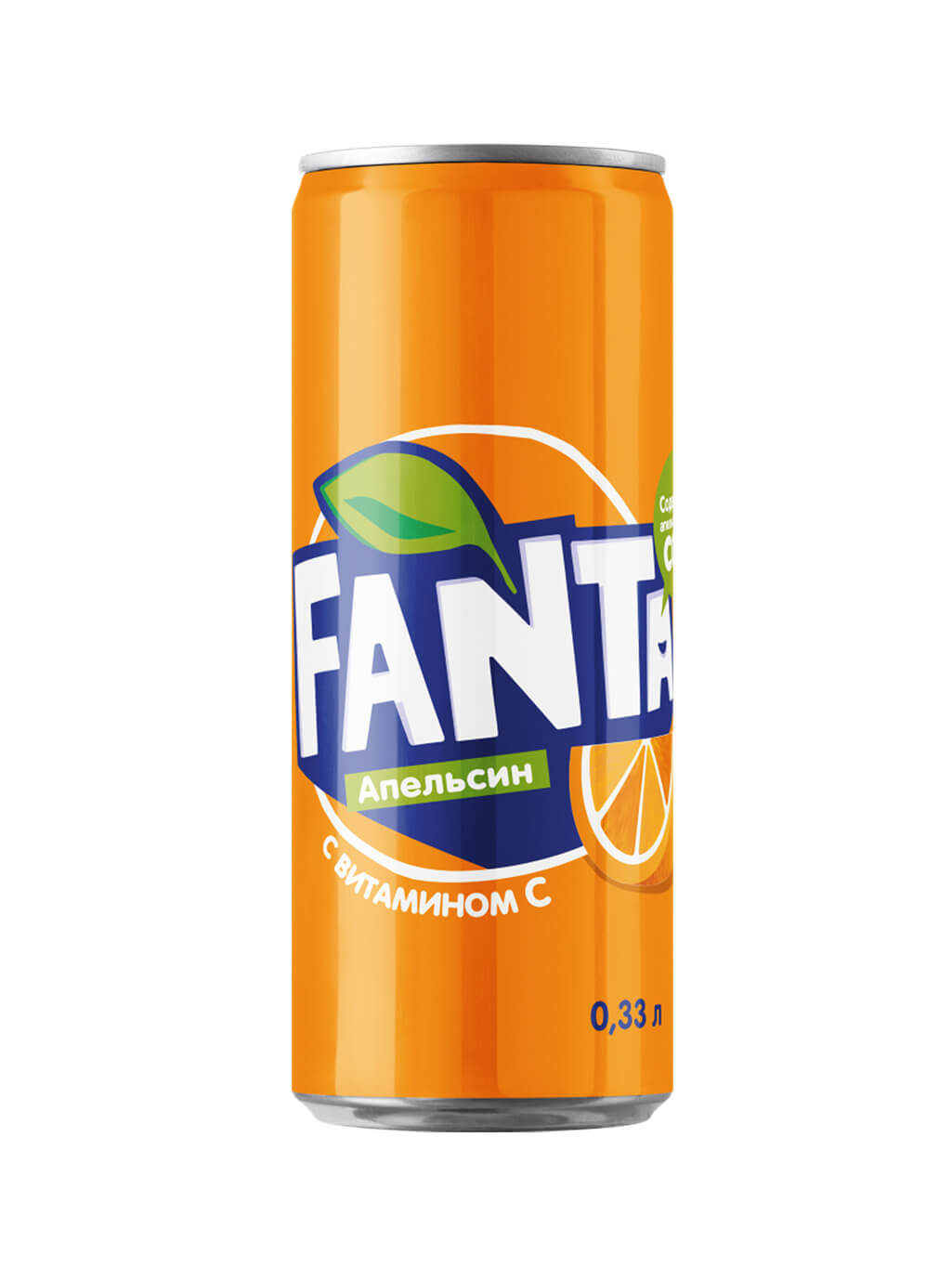 картинка Газированный напиток Fanta Фанта апельсин банка 0,33 л (24 шт)