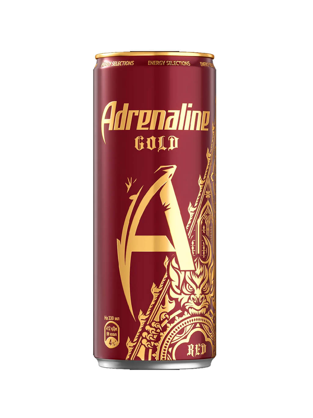 картинка Адреналин Раш Ред Голд Adrenaline Rush Red Gold  330 мл ж_б Энергетический напиток (12 штук)