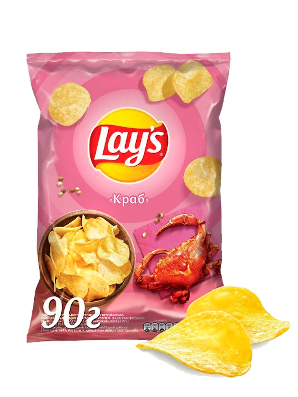 картинка Лэйс Lay's чипсы картофельные Краб 90 гр