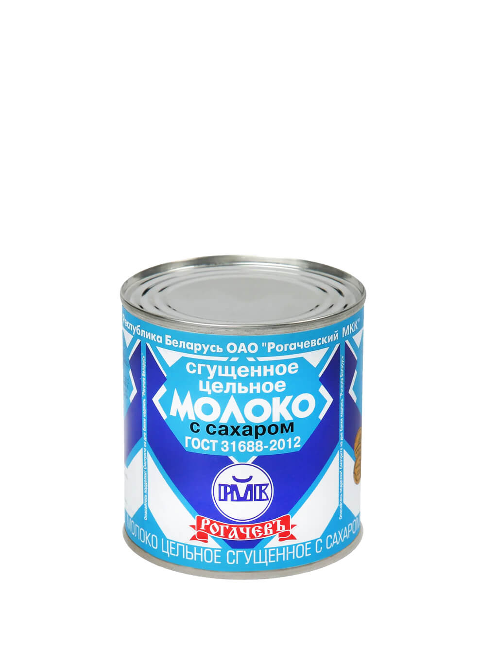 картинка Молоко цельное сгущенное ГОСТ Рогачев 380гр 8,5% ж/б