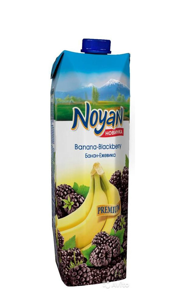 картинка Бананово-ежевичный нектар ноян оптом