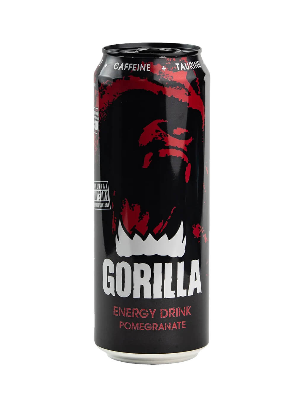 картинка Горилла ж_б 450 мл красный Gorilla Energy Pomegranate гранат и клюква энергетический напиток (24 штуки)