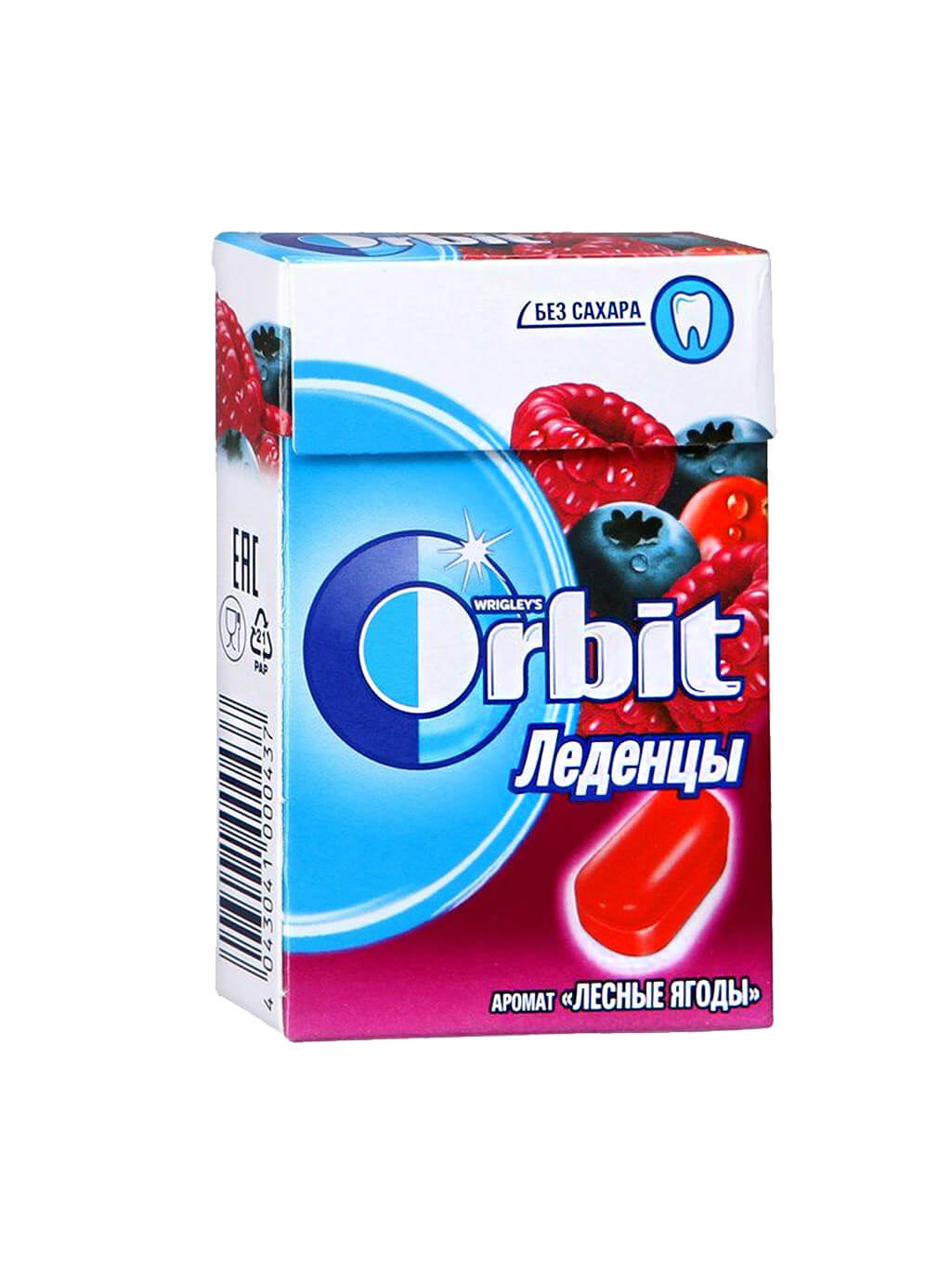 картинка Леденцы Orbit Орбит Лесные ягоды без сахара 35 гр