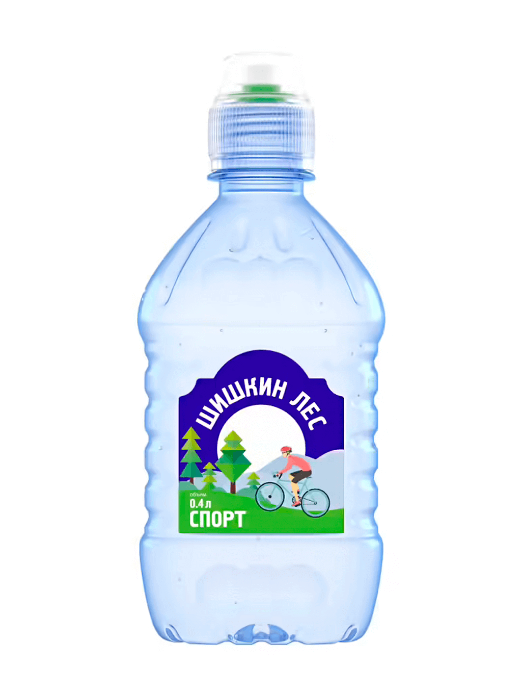 картинка Шишкин лес СПОРТ вода питьевая негазированная 400 мл бутылка ПЭТ