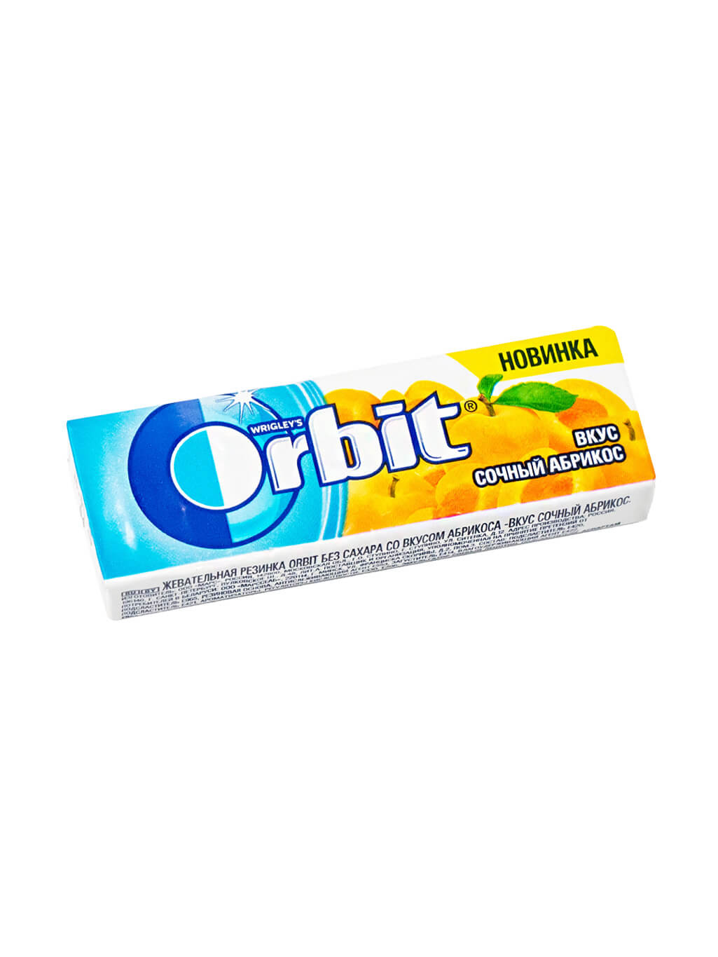 картинка Жевательная резинка Orbit Орбит Вкус Сочный абрикос без сахара 13,6 гр