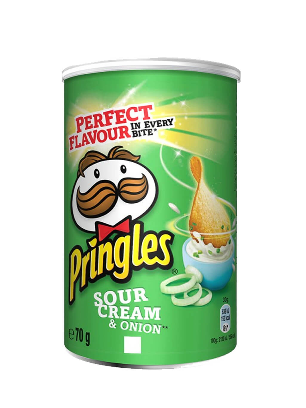 картинка Принглс Pringles чипсы картофельные Sour cream & onion Сметана и лук 70 гр