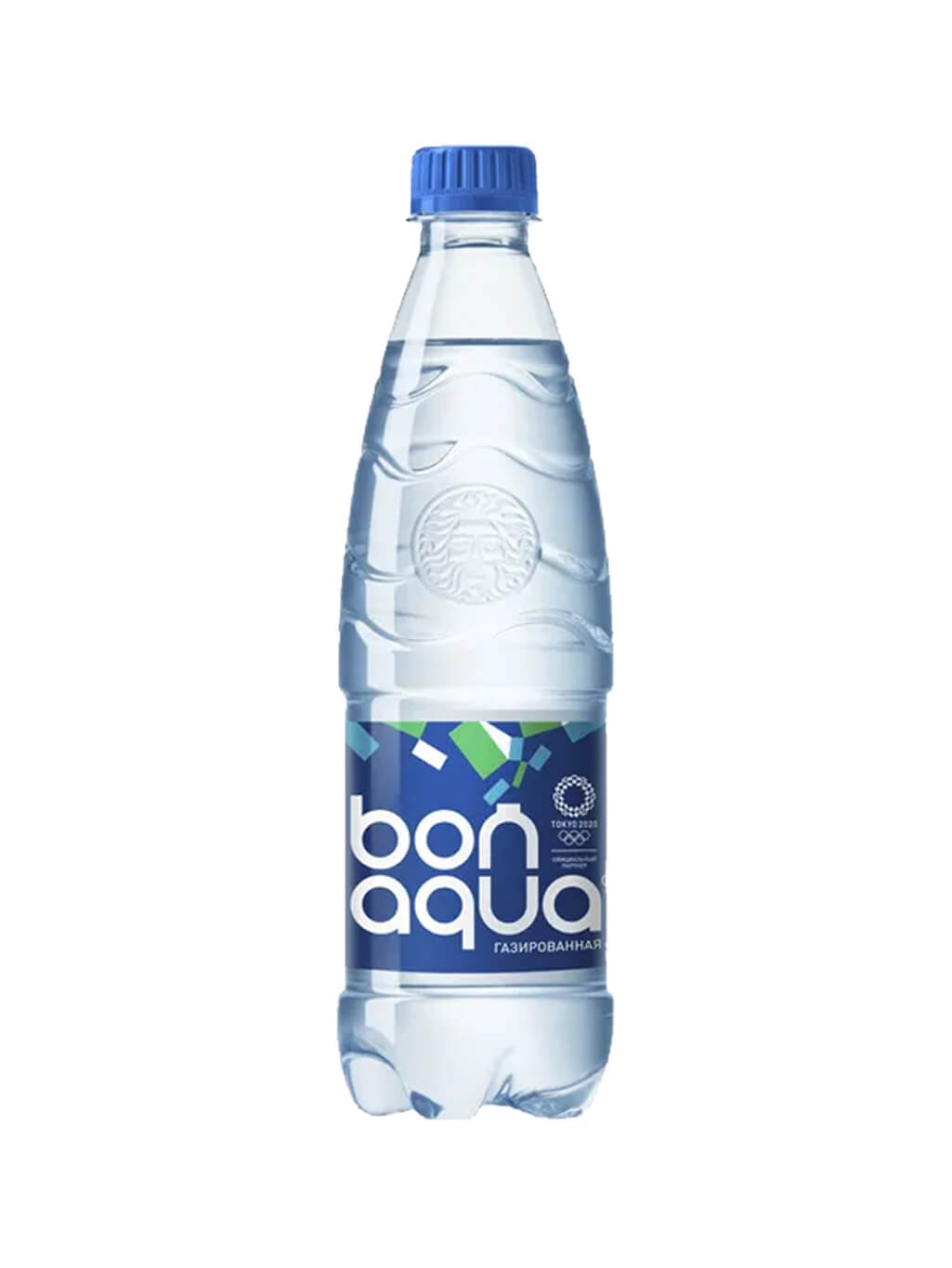 картинка Вода BonAqua Бон Аква чистая питьевая газированная ПЭТ 0,5 л (24 шт)