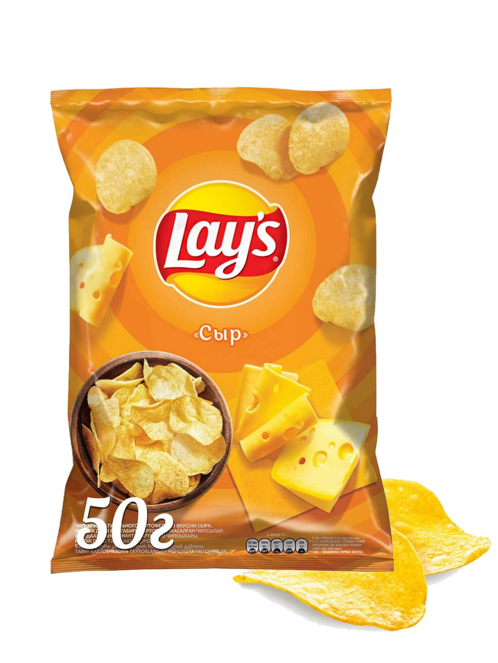 картинка Лэйс Lay's чипсы картофельные Сыр 50 гр