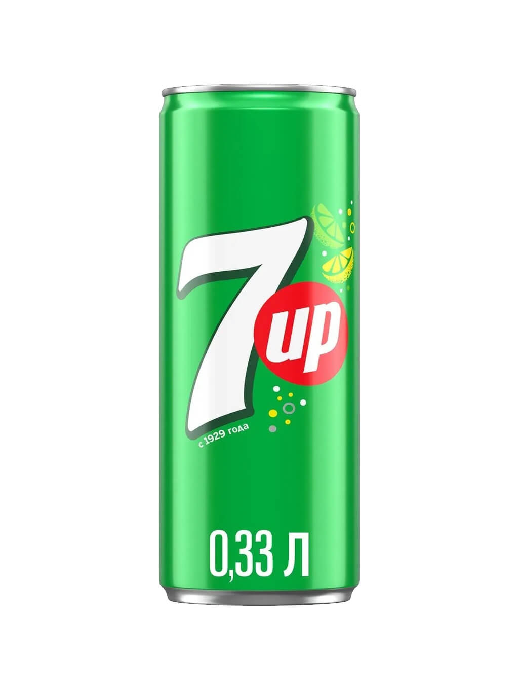 картинка 7UP Севен Ап напиток сильногазированный 330 мл ж_б (12 штук)