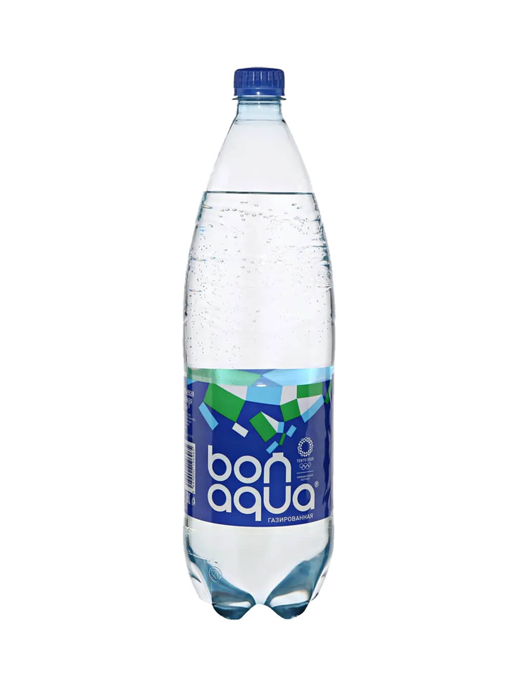 картинка Вода BonAqua Бон Аква чистая питьевая газированная ПЭТ 1,5 л (9 шт)