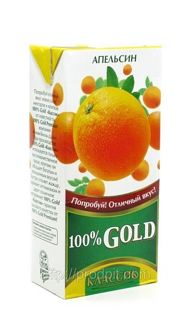 картинка 100% Gold Классик сок 1,93л апельсин